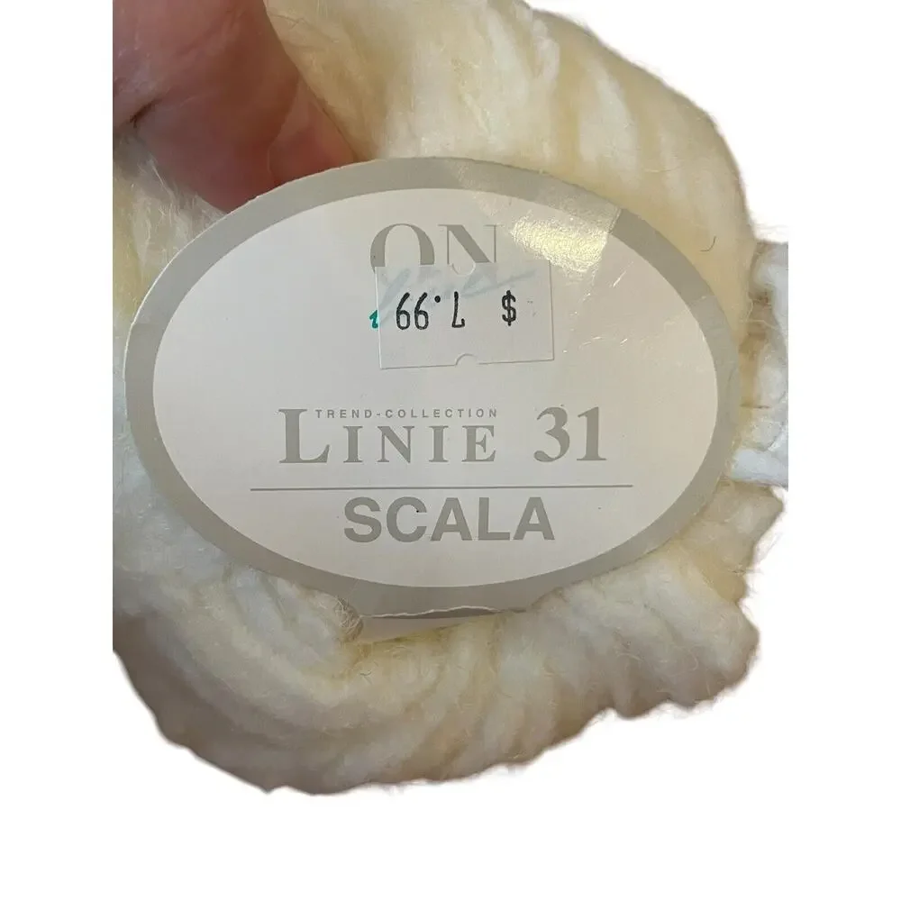 6 balls On Line Linie 31 Scala Cream yarn Super Soft 50 Grams Each